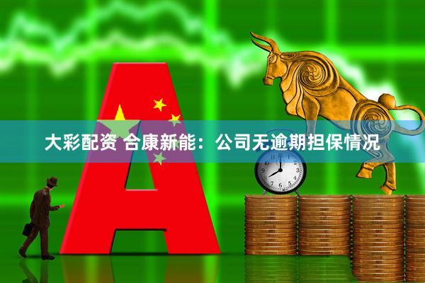 大彩配资 合康新能：公司无逾期担保情况